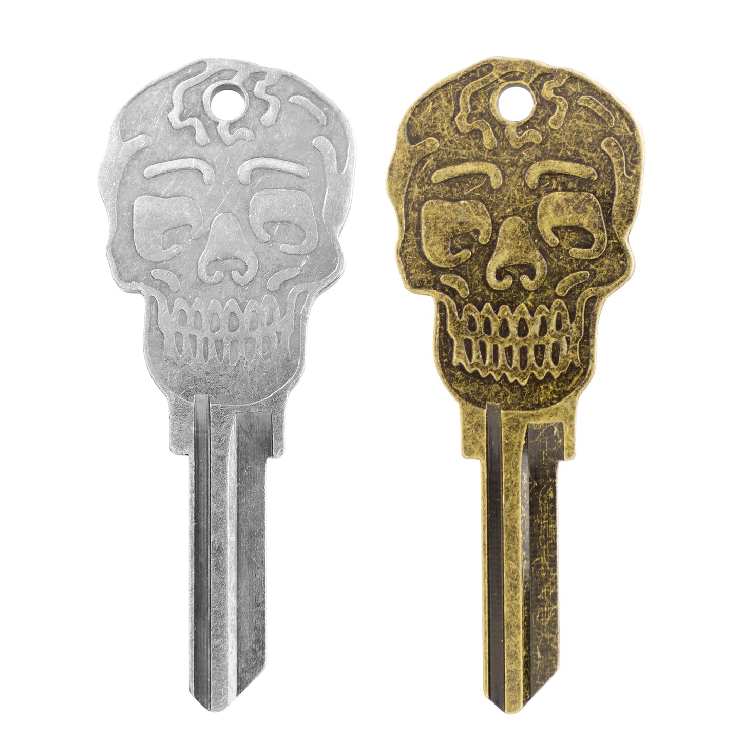 Skeleton Skull KW1 Blank House Key