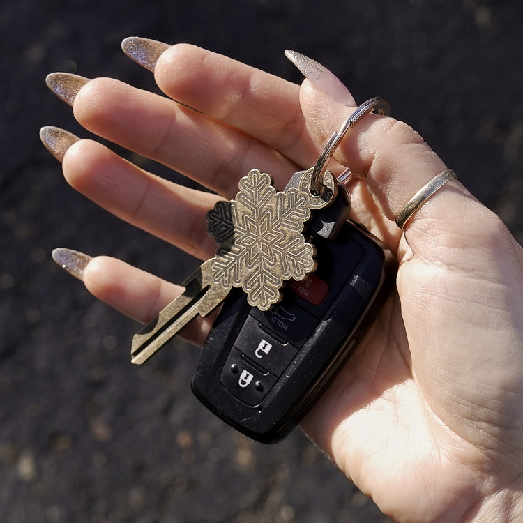 KW1 Snowflake Key Blank in Hand