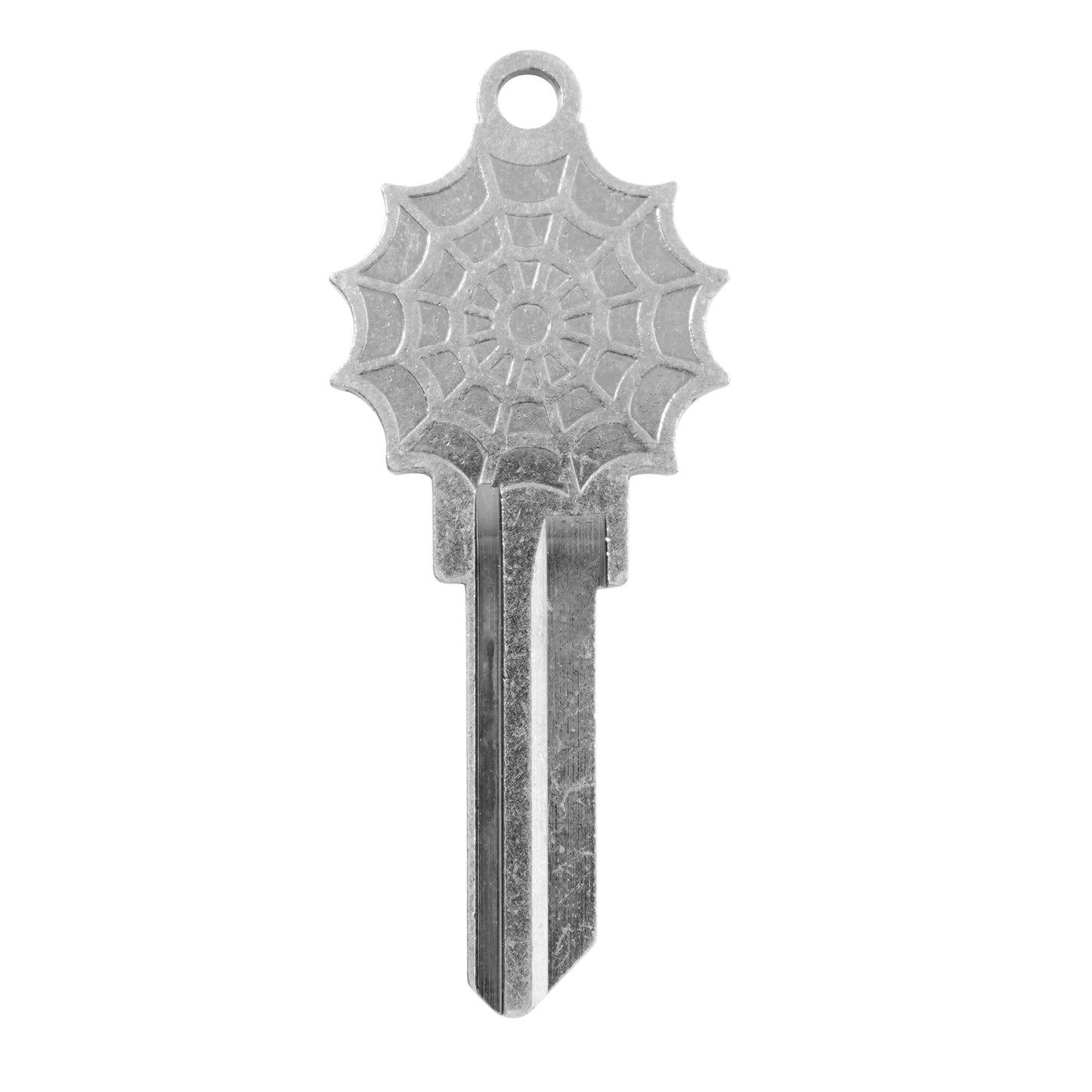 Spider Web House Key - Silver