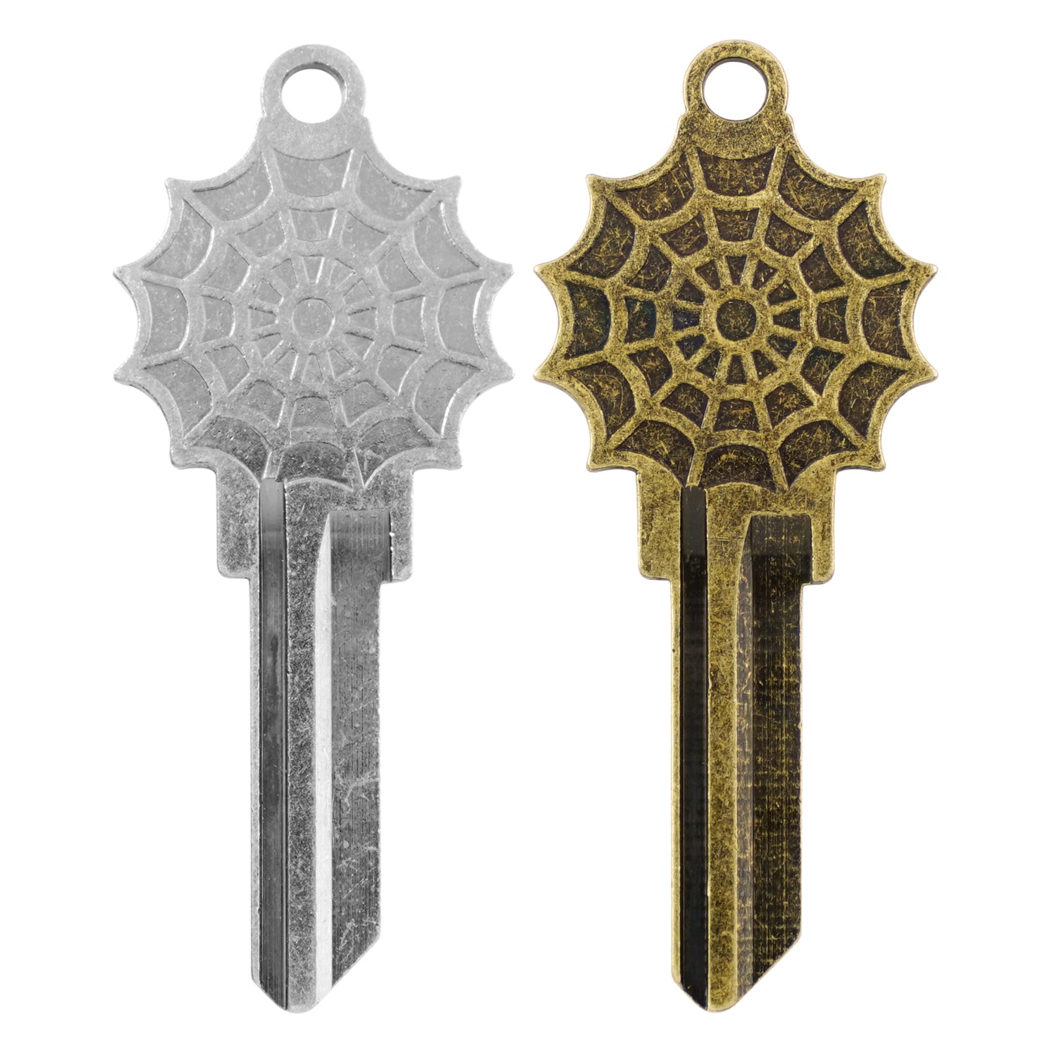 Spider Web Key - KW1 Silver/Gold – CustomKeys.com
