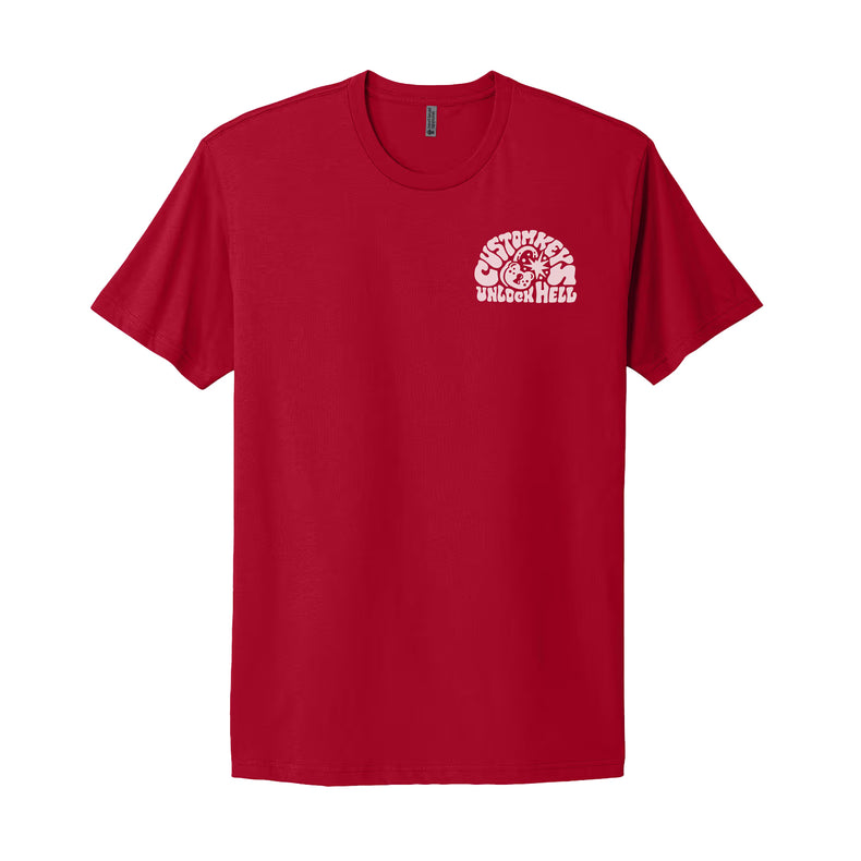 Unlock Hell CustomKeys.com Red T-Shirt